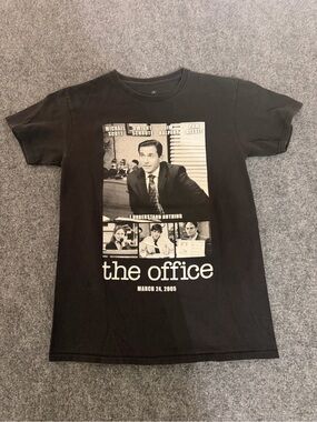 The Office Black Graphic Tee - Iconic TV Poster Design